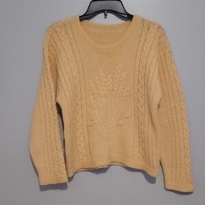 Vintage Cropped Knit Sweater